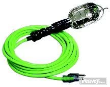 Pro Glo® 16/3 SJTW 25' Trouble Light With Metal Cage- Green