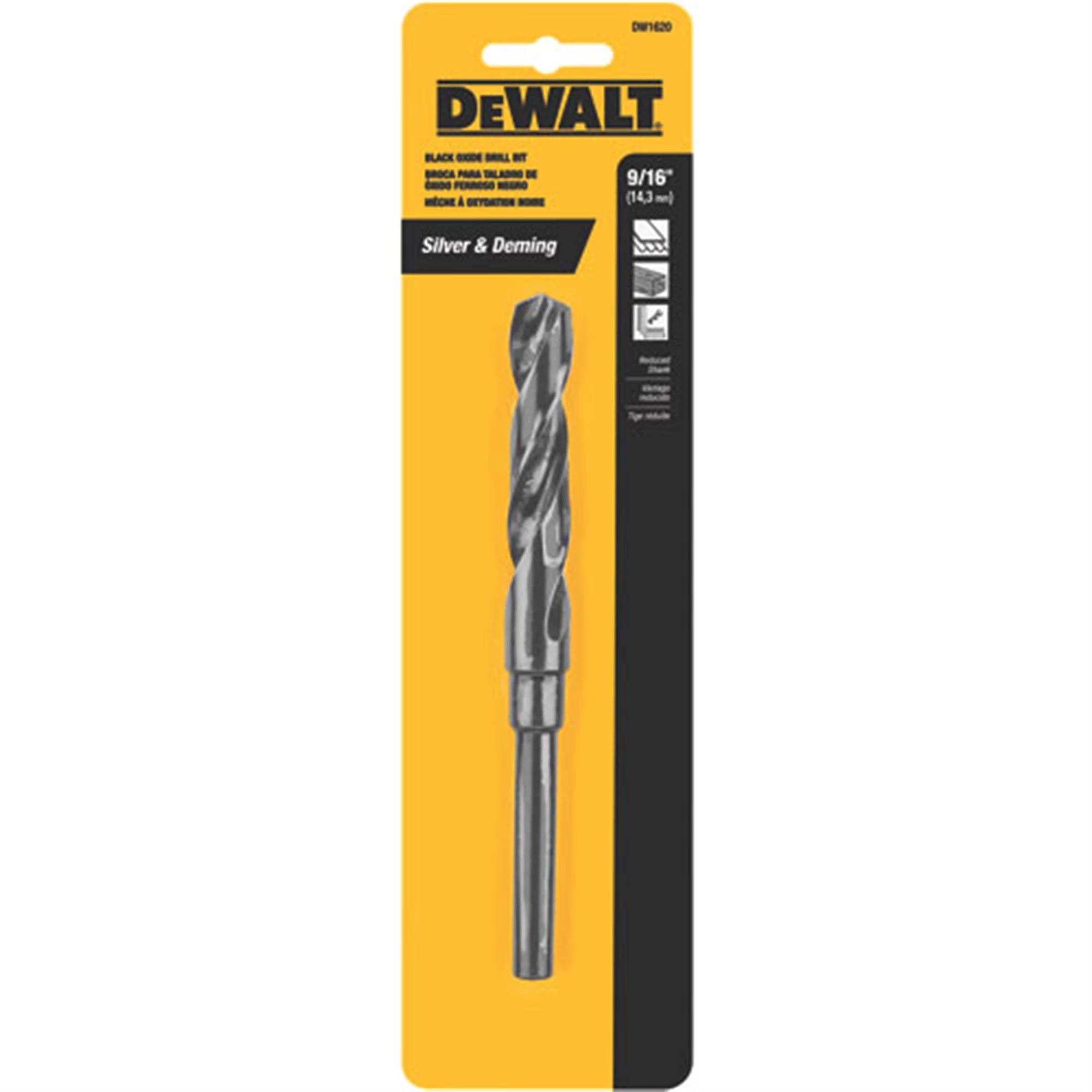 DEWALT 5/16" X 12" BLACK OXIDE DRILL BIT 4 DEWALT 5/16" X 12" BLACK OXIDE DRILL BIT - Image 2