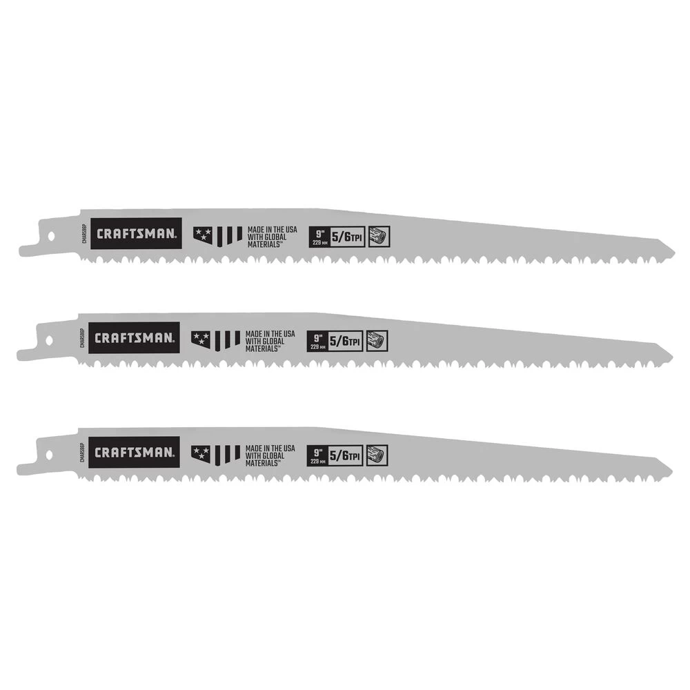 CRAFTSMAN 9IN PRUNING RECIP SAW BLD 3-CT 3 CRAFTSMAN 9IN PRUNING RECIP SAW BLD 3-CT