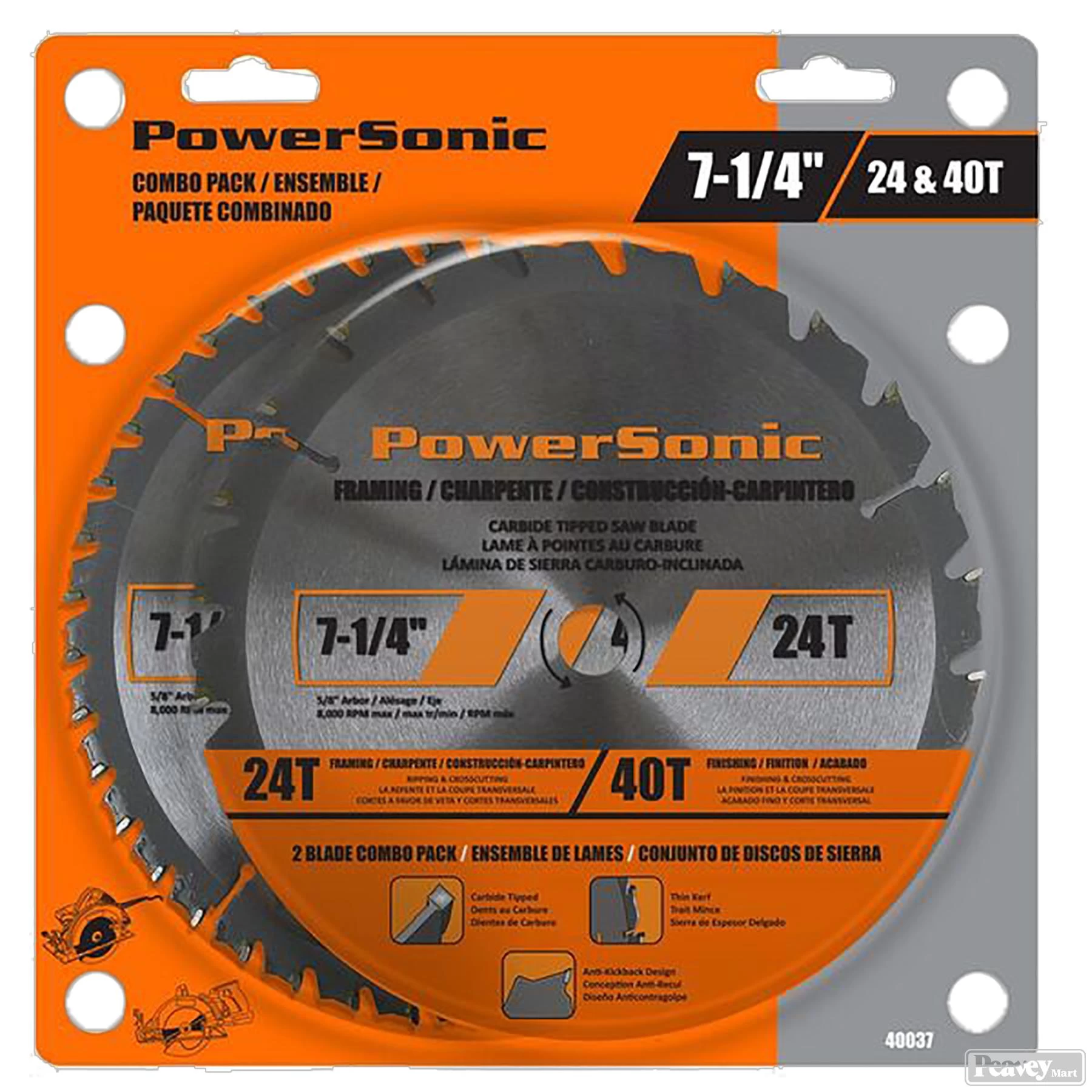 7-1/4" Saw Blade Combo Pack 3 7-1/4" Saw Blade Combo Pack