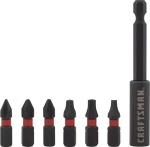 Craftsman 3" STAINLES HOLDER W/ 1" BITS 7 PC 4 Craftsman 3" STAINLES HOLDER W/ 1" BITS 7 PC - Image 2