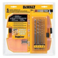 DEWALT 5 PIECE PREMIUM PRECUSSION MASONRY DRILL BIT SET -Professional Power Tool Supply Store 56706034 4422 46c9 8c0b b536fecaf59b