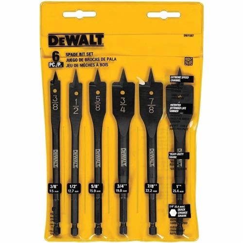 DeWALT 6-Pc. Heavy Duty Spade Bit Set 4 DeWALT 6-Pc. Heavy Duty Spade Bit Set - Image 2