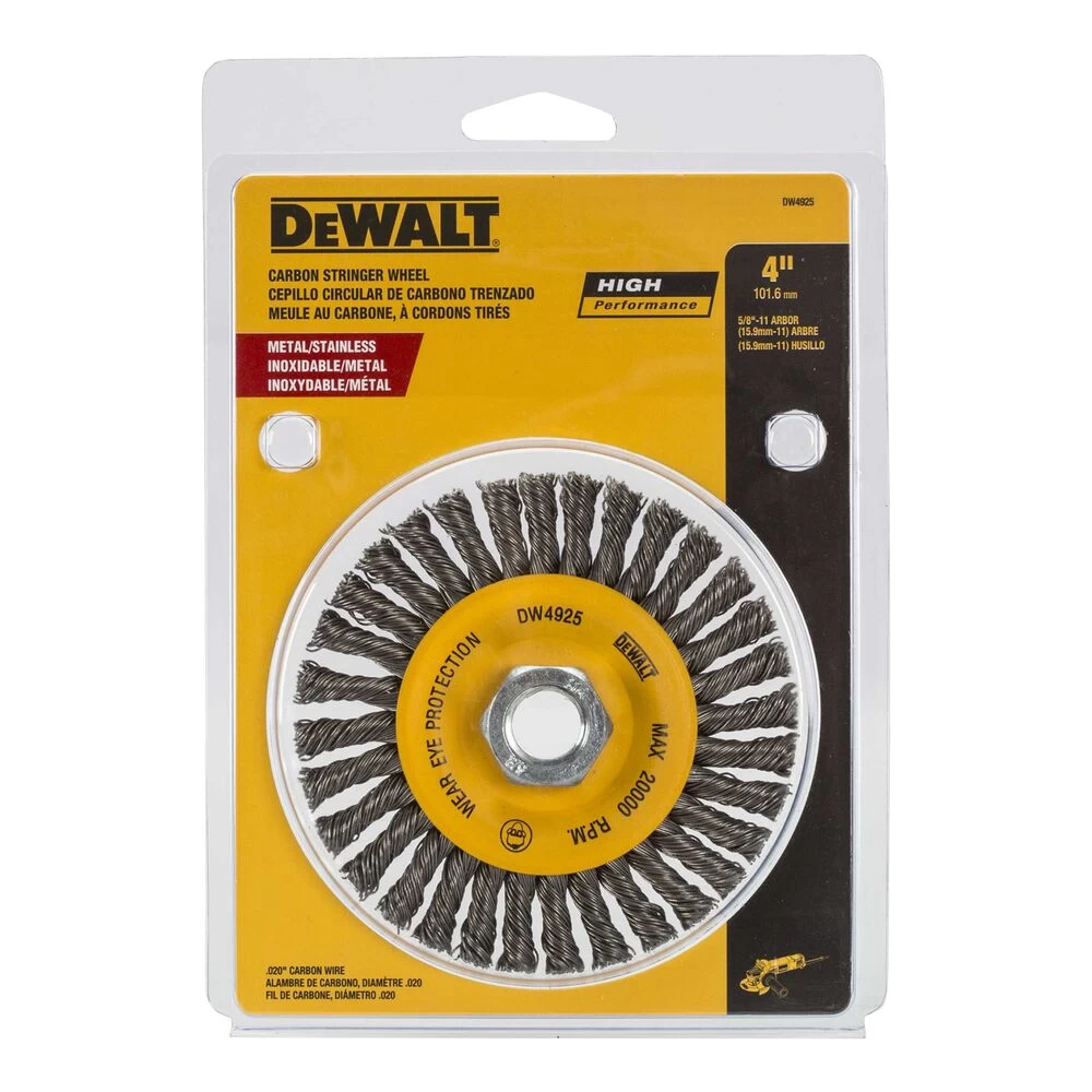 Dewalt® 4" Stringer Bead Wire Wheel 3 Dewalt® 4" Stringer Bead Wire Wheel