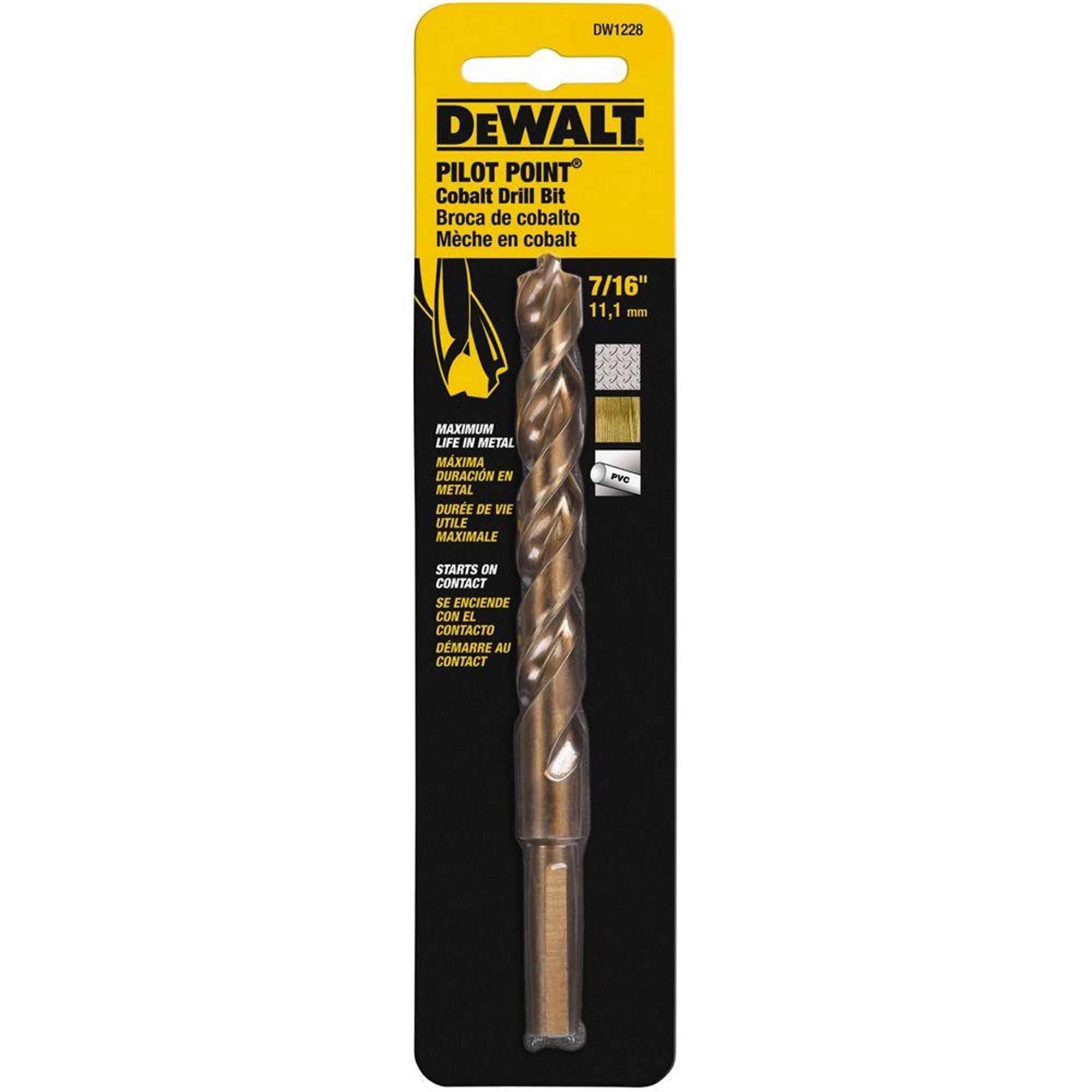 Dewalt® 7/16" Cobalt Pilot Point Drill Bit 4 Dewalt® 7/16" Cobalt Pilot Point Drill Bit - Image 2