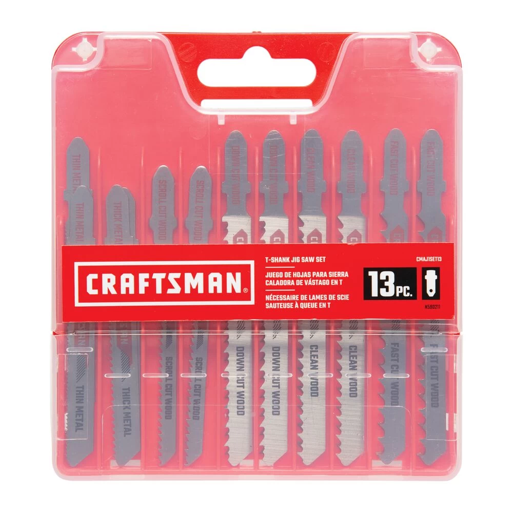 CRAFTSMAN 13PC T-SHANK JIG SAW BLD KIT 3 CRAFTSMAN 13PC T-SHANK JIG SAW BLD KIT