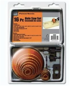 POWER SONIC 16 PIECE HOLE SAW SET