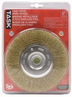 WIRE WHEEL FINE W/ARBOR HOLES